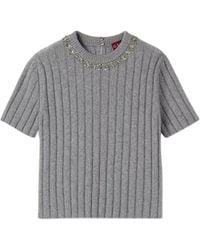 Gucci - Rib Soft Wool And Cashmere Top - Lyst