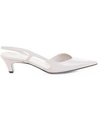 Roberto Festa - Brushed Leather Slingback Pumps - Lyst