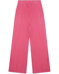Pleats Please Issey Miyake - Palazzo Trousers - Lyst