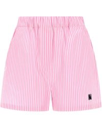MSGM - Shorts Con Logo - Lyst