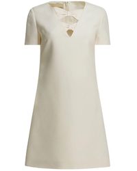 Valentino - Virgin Wool Silk Dress - Lyst