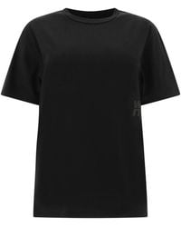 T By Alexander Wang - T-Shirt With Logo - Lyst