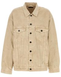 Balenciaga - Denim Jacket With 'Vintage' Effect - Lyst