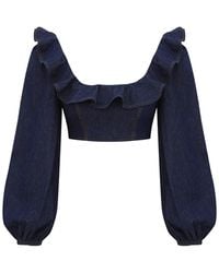 Zimmermann - Aster Ruffled Top - Lyst