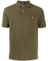 Polo Ralph Lauren - Fitted Polo Shirt With Embroidered Logo - Lyst