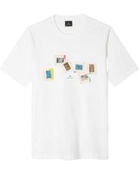 Paul Smith - Ps Paul Smith Slides Cotton T-Shirt - Lyst