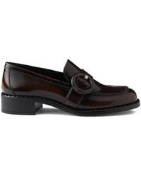 Prada - Sienna Leather Loafers - Lyst