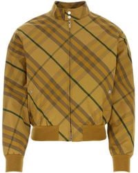 Burberry - Check Print Jacket - Lyst