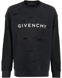 Givenchy - Cotton Crew-Neck Sweatshirt - Lyst