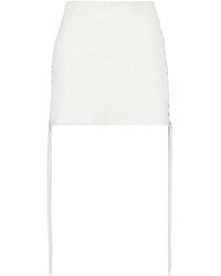 Salvatore Santoro - Leather Mini Skirt - Lyst