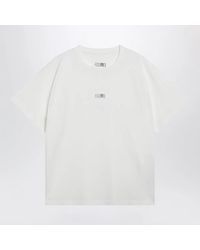 MM6 by Maison Margiela - Cotton T-Shirt With Numeric Logo - Lyst