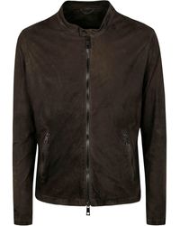 Giorgio Brato - Veg Lamb Leather Biker Jacket - Lyst