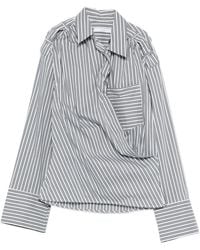 IRO - Lace Striped Cotton Shirt - Lyst