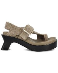 Loewe - Ergonomic Heeled Toe Post Sandals, 9Cm Heel - Lyst
