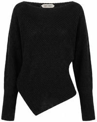 Alberta Ferretti - Wide Boat-Neck Sweater - Lyst