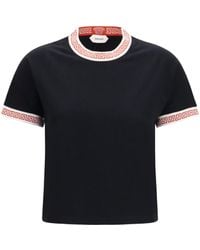 Versace - T-Shirt With Greca Details - Lyst