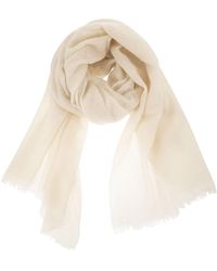 Fabiana Filippi - Wool And Cashmere Scarf With Metallic Details - Lyst