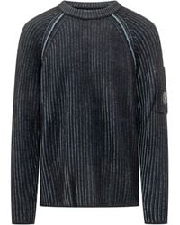 C.P. Company - C.P.Company Ribbed-Knit Lens-Detail Sweater - Lyst