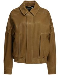 Nour Hammour - "Dalma" Leather Jacket - Lyst