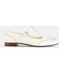Church's - Ballerine Mary Jane En Nappa Ivoire À Studs Brogue T-Strap - Lyst