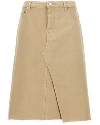 Tory Burch - 'Deconstructed Midi' Skirt - Lyst