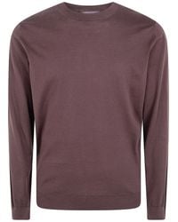 FILIPPO DE LAURENTIIS - Long Sleeves Round Neck Sweater - Lyst