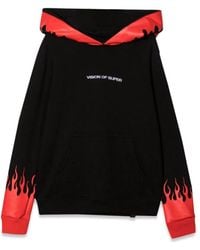 Vision Of Super - Hoodie With Flames - Lyst