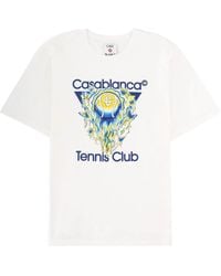 CASABLANCA - Multicolour Organic Cotton T-Shirt - Lyst