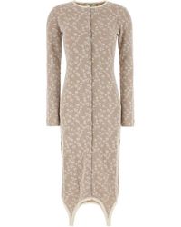 Fendi - Embroidered Cotton Blend Dress - Lyst