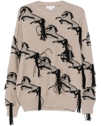 Stella McCartney - Embroidered Horse Wool Jumper - Lyst