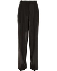 Tom Ford - Light Virgin Wool Tailored Wide Leg Pleated Straig - Lyst