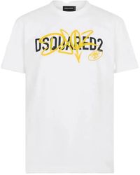 DSquared² - Graffiti Logo-Print T-Shirt - Lyst