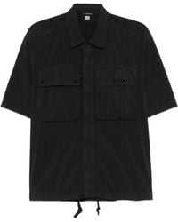 C.P. Company - 50 Fili Short-Sleeve Zip Shirt - Lyst