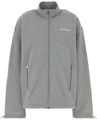 Miu Miu - Melange Cotton Oversize Sweatshirt - Lyst
