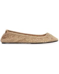 Isabel Marant - Belna Crochet Ballet Flats Knit: Polyester Ballerina Shoes - Lyst