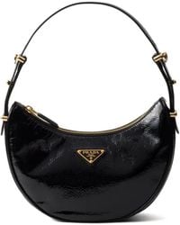 Prada - Arqué Patent Leather Bag - Lyst