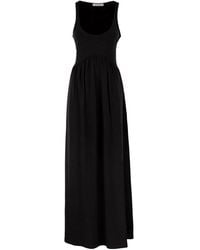 Max Mara - Spxpanino – Long Stretch Jersey Dress With Back Cut-Out - Lyst