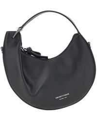 Emporio Armani - Leather Mini Hobo Bag - Lyst