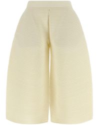 Issey Miyake - Corrugated Knit Trousers - Lyst