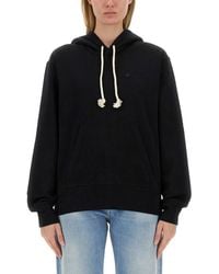 Acne Studios - Sweatshirt With "Face" Patch - Lyst