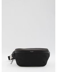 Saint Laurent - Leather-Trimmed Zip Belt Bag - Lyst