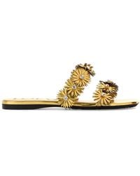 Loewe - Petal Flower Crystal Sandal - Lyst