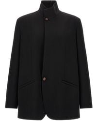 ZEGNA - Wool Blazer With Buttons - Lyst