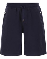 Brunello Cucinelli - Techno Cotton Fleece Bermuda Shorts - Lyst
