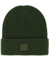Fendi - Beanie Ff Label - Lyst