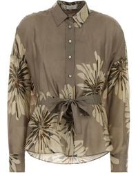 Brunello Cucinelli - Regular Printed Shirt - Lyst