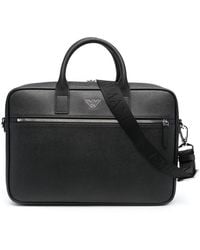 Emporio Armani - Leather Briefcase - Lyst