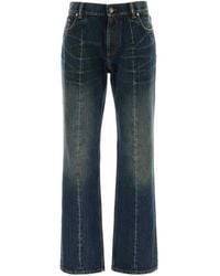 Versace - Flared Mid Rise Jeans - Lyst