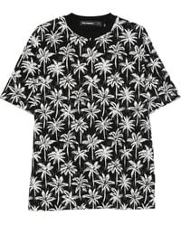 KARL LAGERFELD - Palm-Print T-Shirt - Lyst