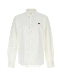 Ami Paris - Cotton Ami De Coeur Shirt - Lyst